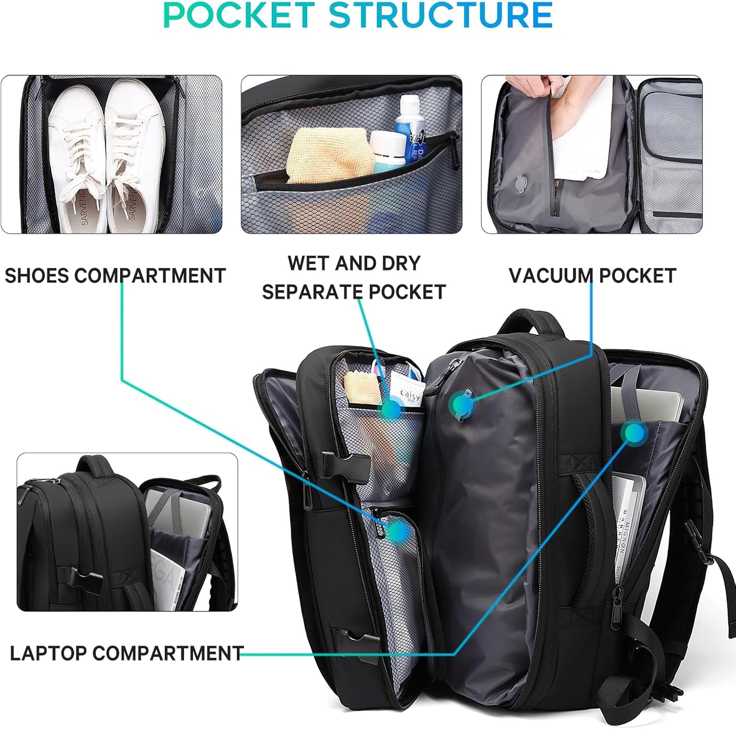 Bakpoki m/ Lofttæmdu Hólfi