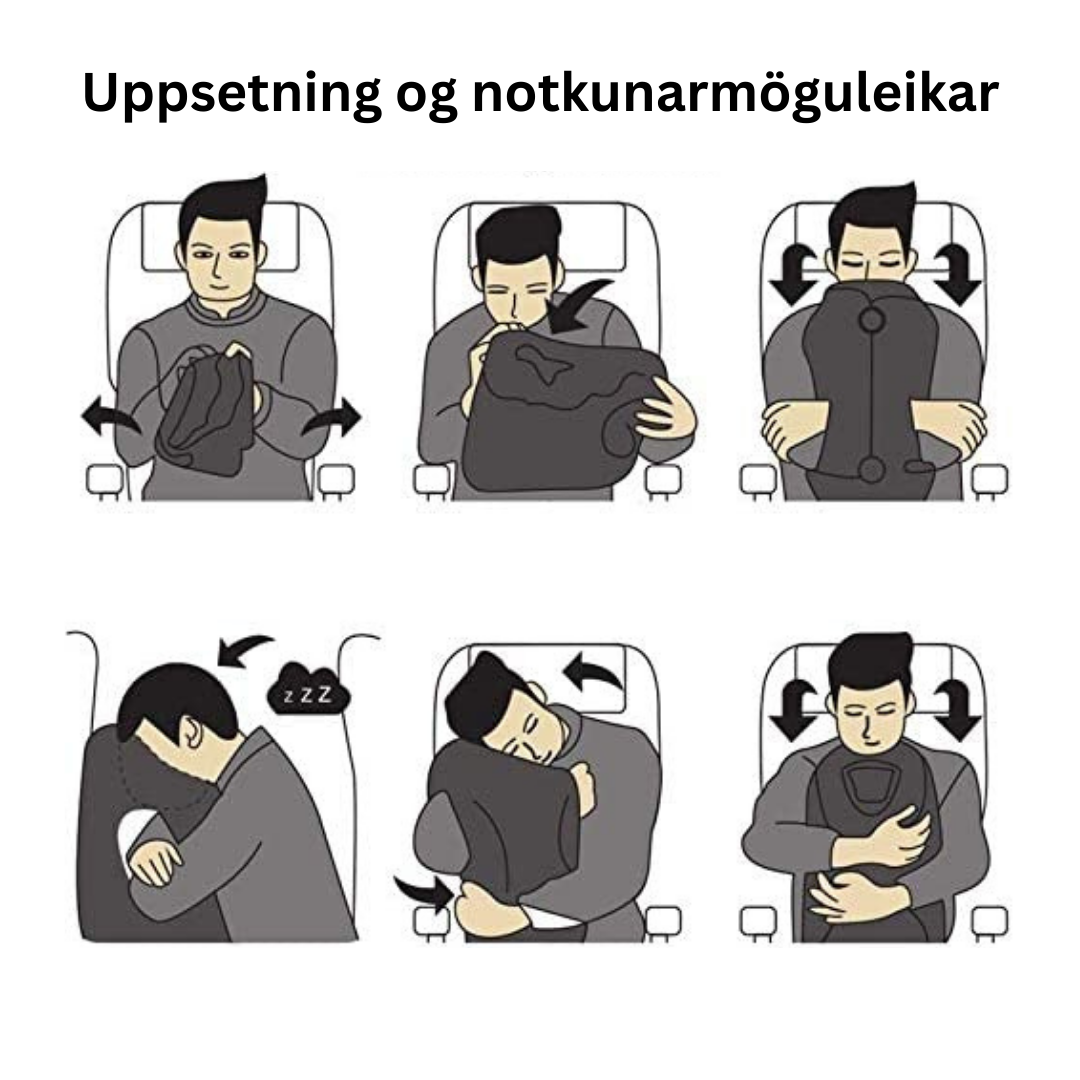 Uppblásanlegur Ferðapúði