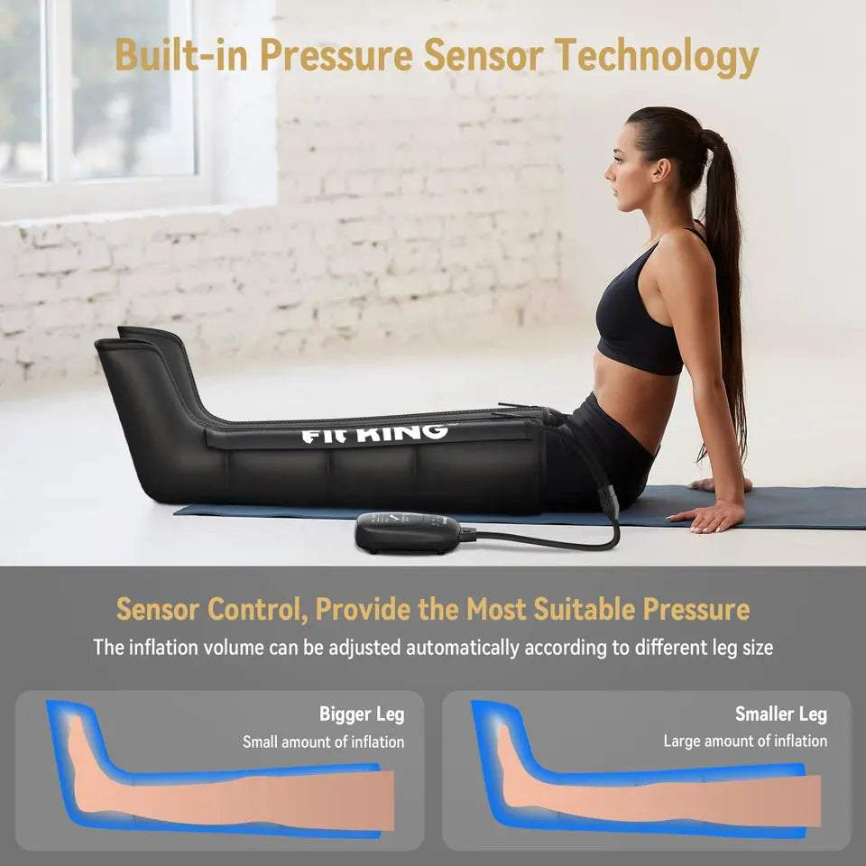 Þrýstinuddtæki frá Fit King (Air Compression Therapy) (Forpöntun)