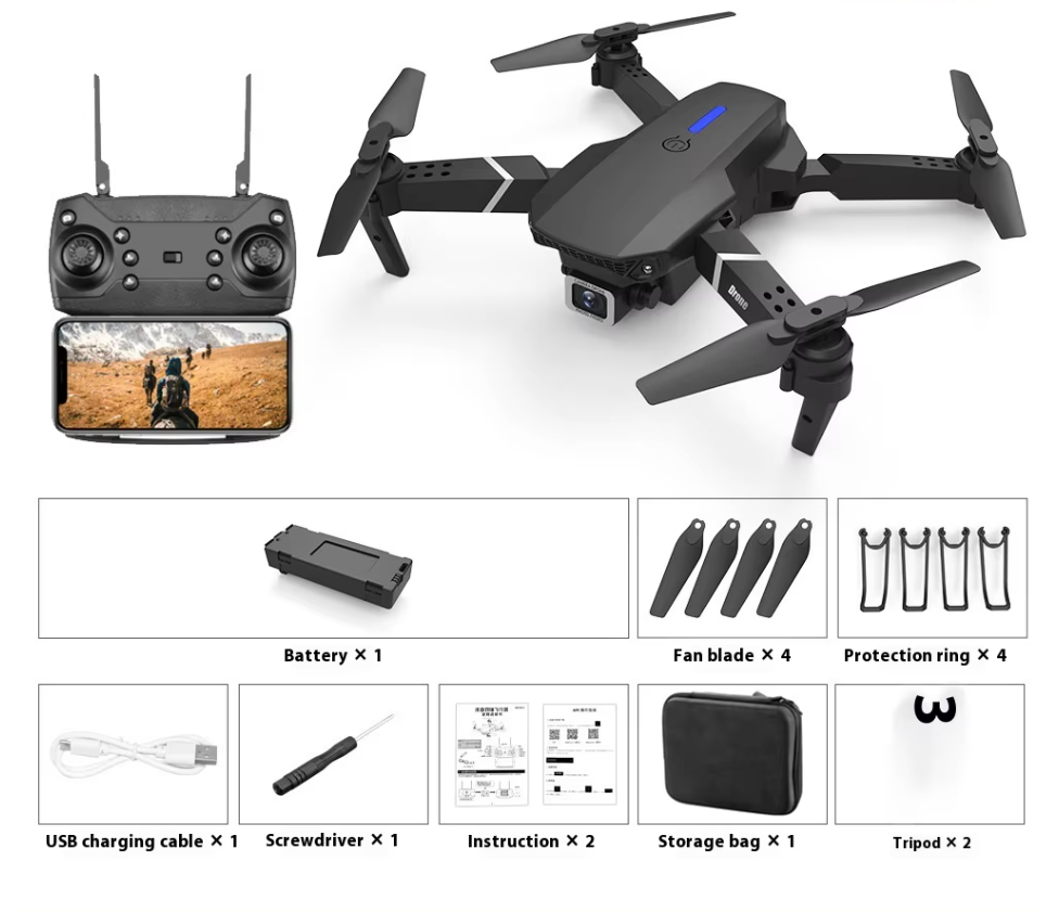 Dróni með HD Myndavél (Forpöntun)