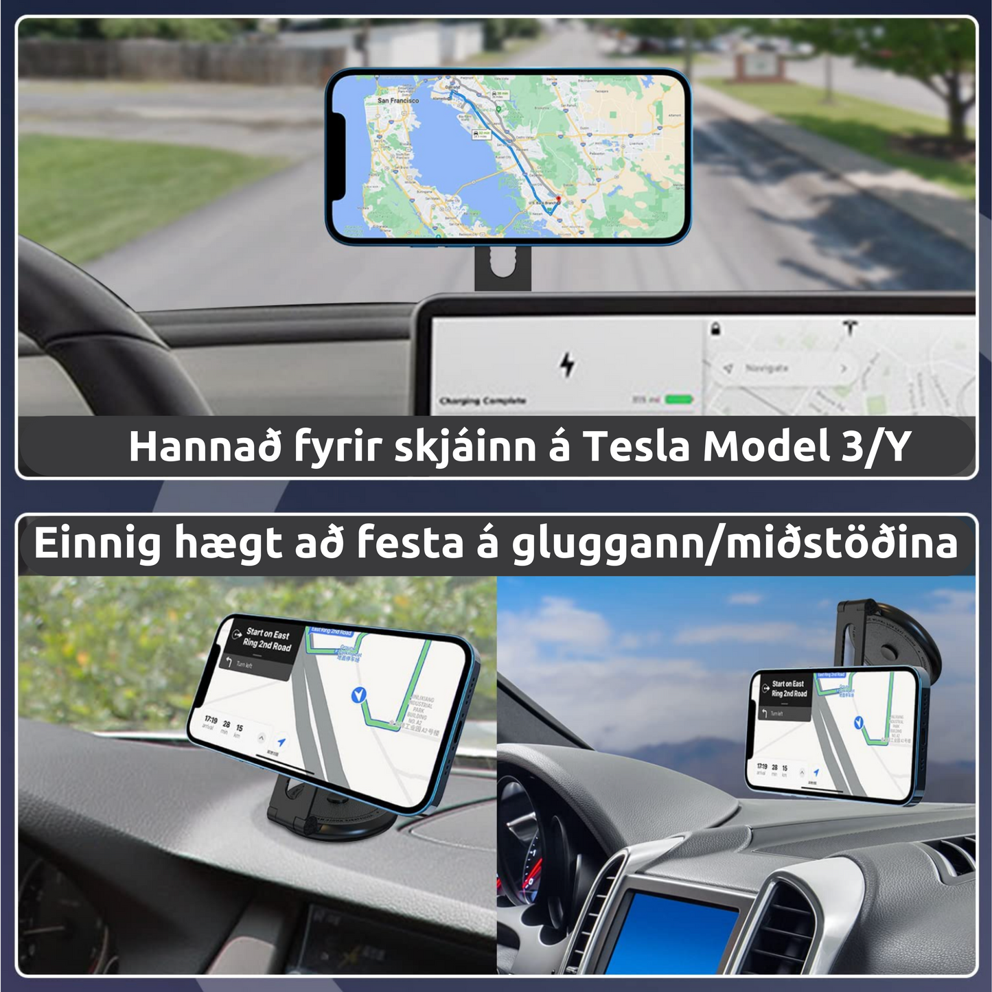 TESLA Símahleðslustandur
