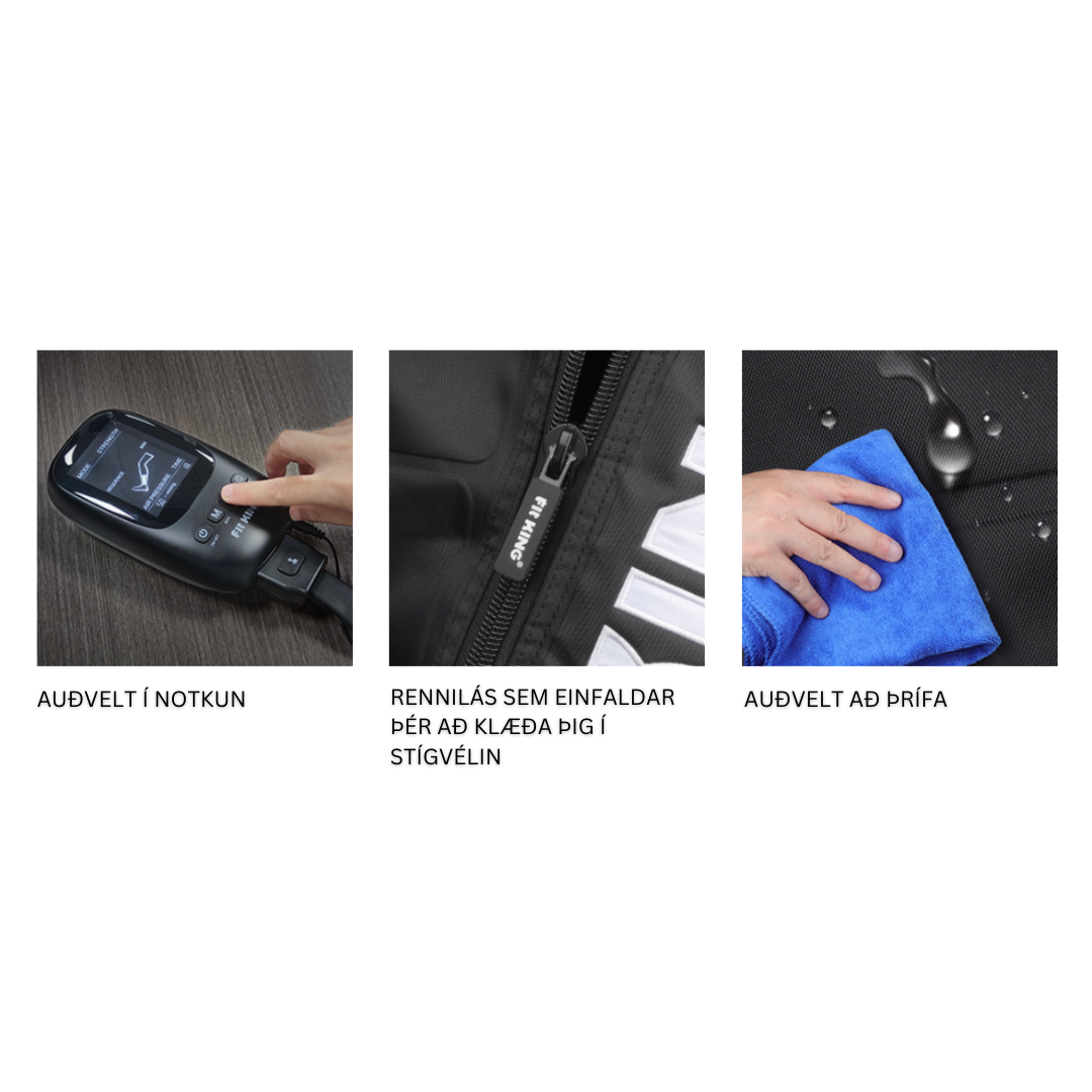 Þrýstinuddtæki frá Fit King (Air Compression Therapy) (Forpöntun)
