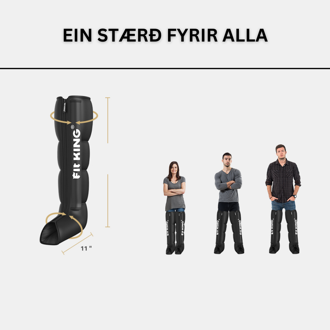 Þrýstinuddtæki frá Fit King (Air Compression Therapy) (Forpöntun)