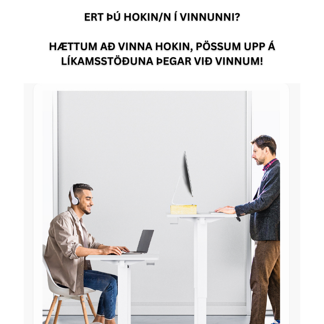Rafhækkanlegt Skrifborð (Forpöntun)