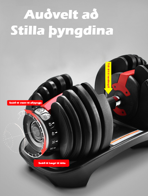 Stillanleg Handlóð (1stk) (Forpöntun)