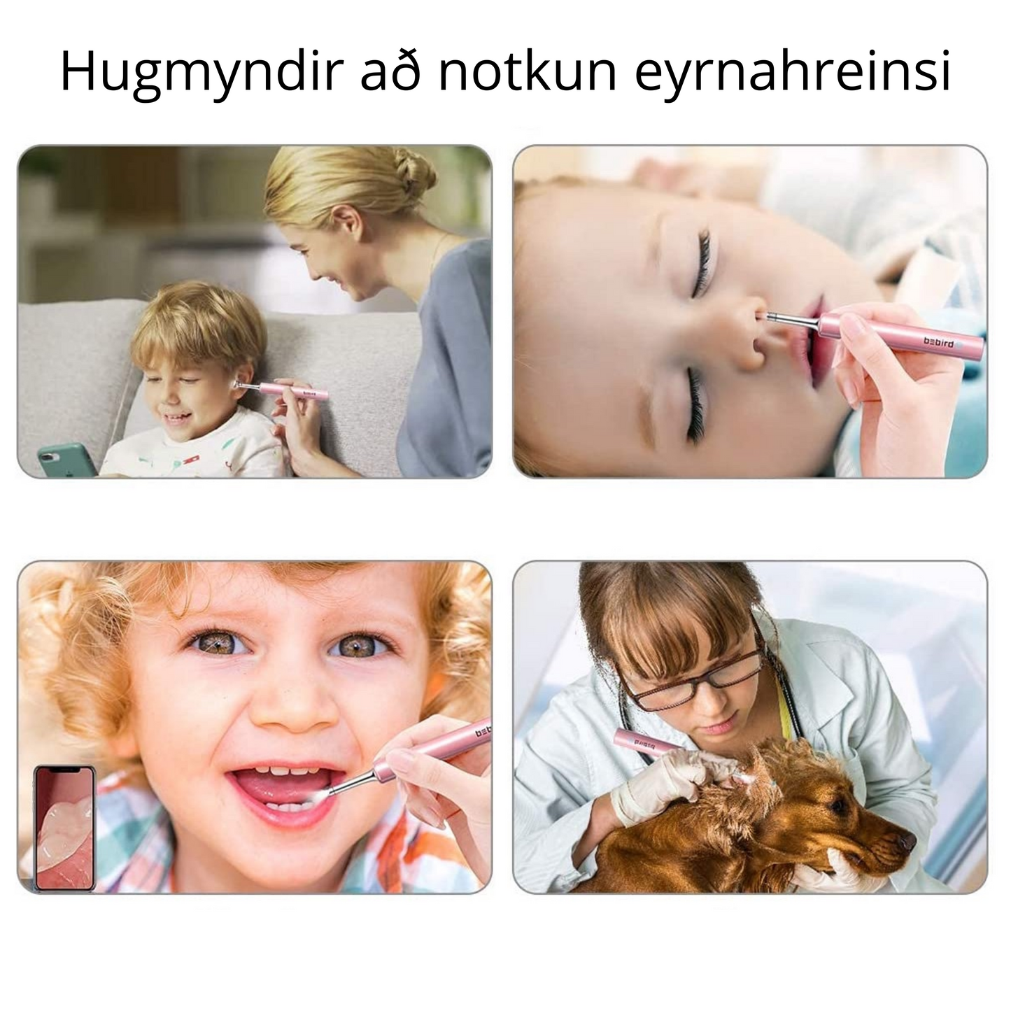 Eyrnahreinsir með HD Myndavél