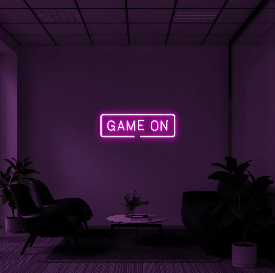 "Game On" RGB NEON Skilti