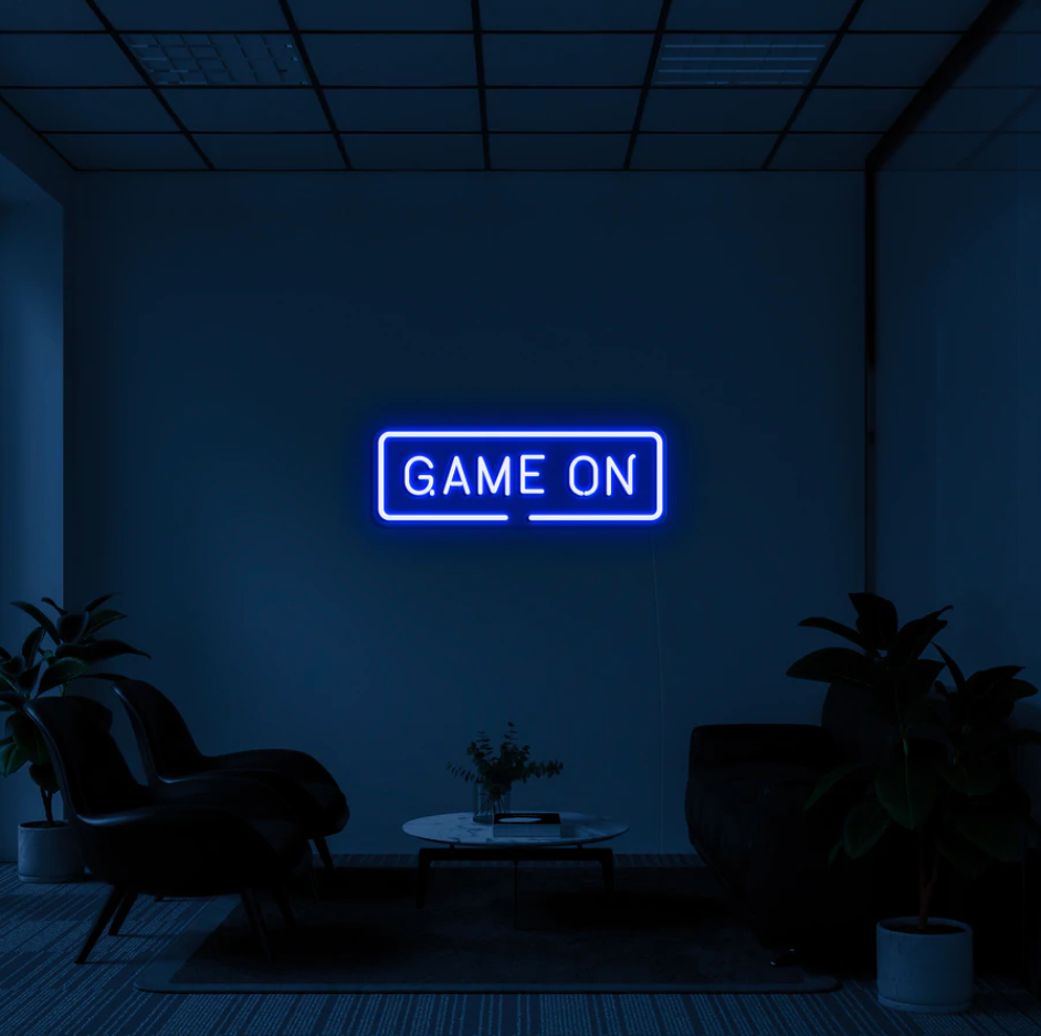 "Game On" RGB NEON Skilti