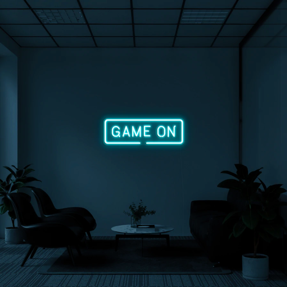 "Game On" RGB NEON Skilti