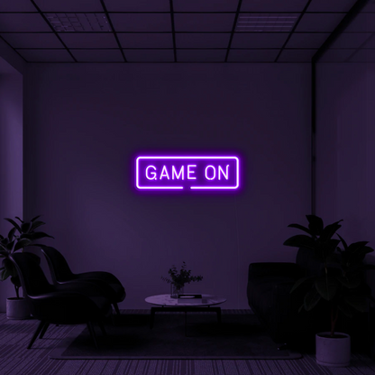 "Game On" RGB NEON Skilti
