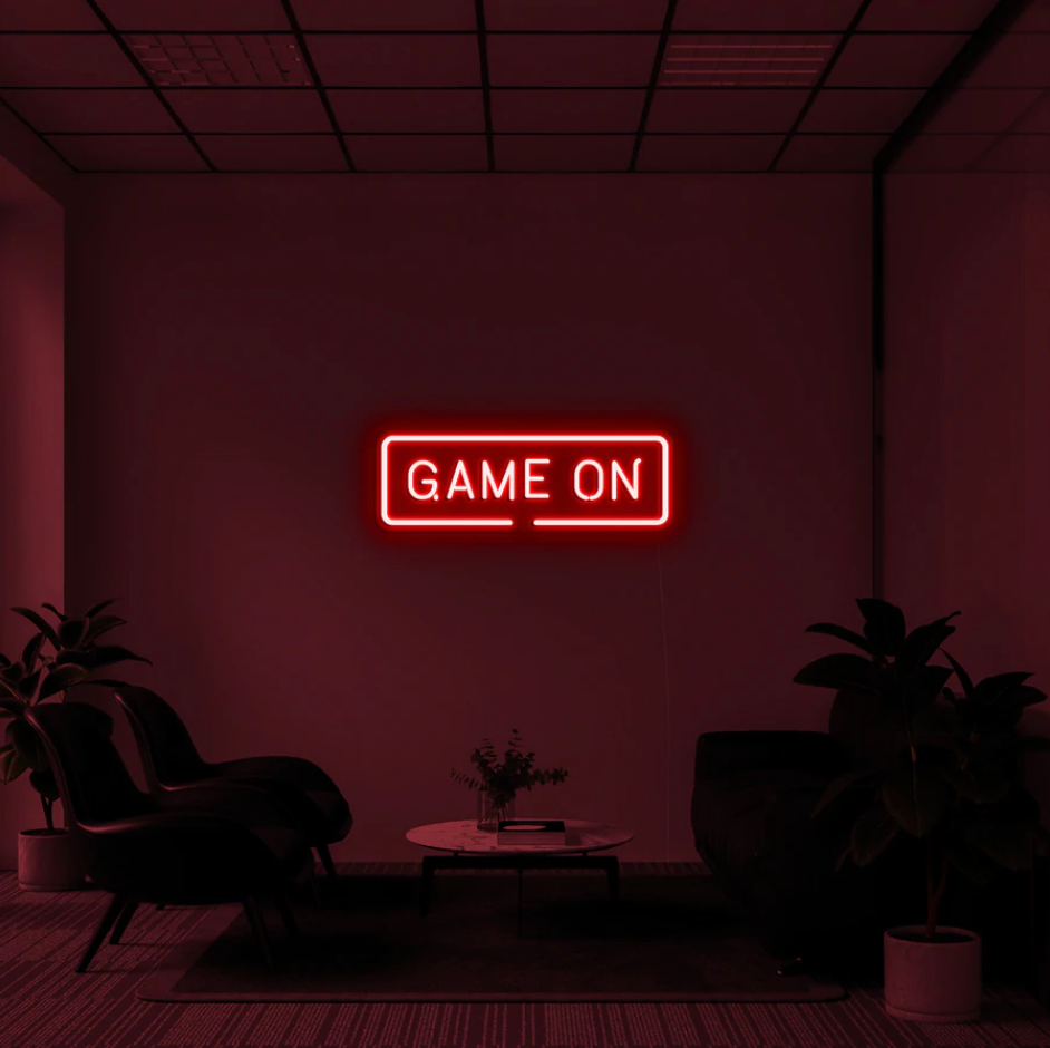 "Game On" RGB NEON Skilti