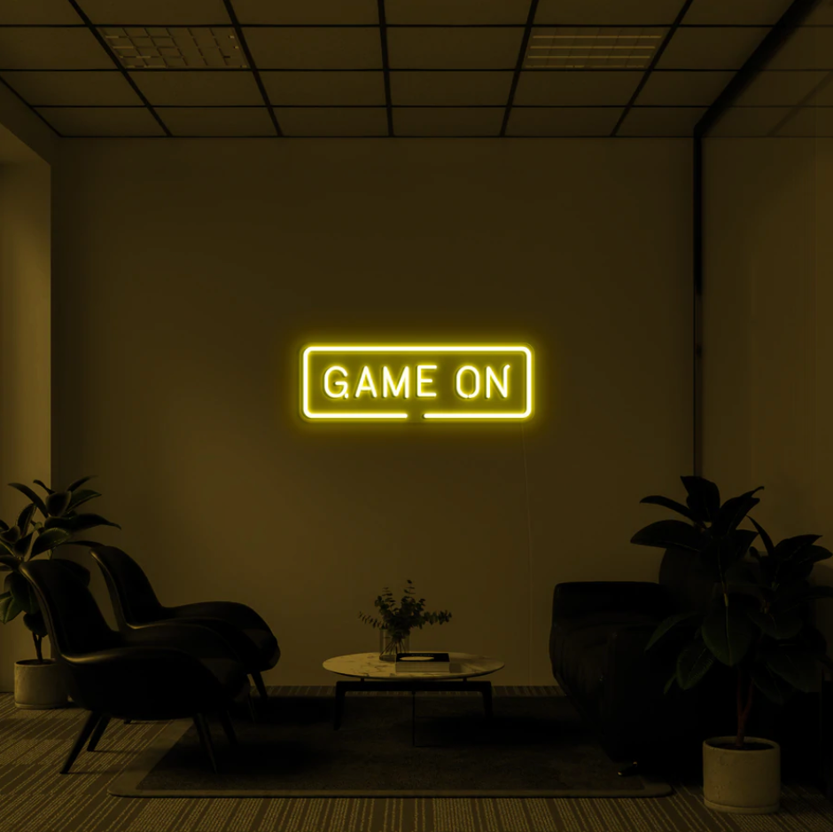 "Game On" RGB NEON Skilti