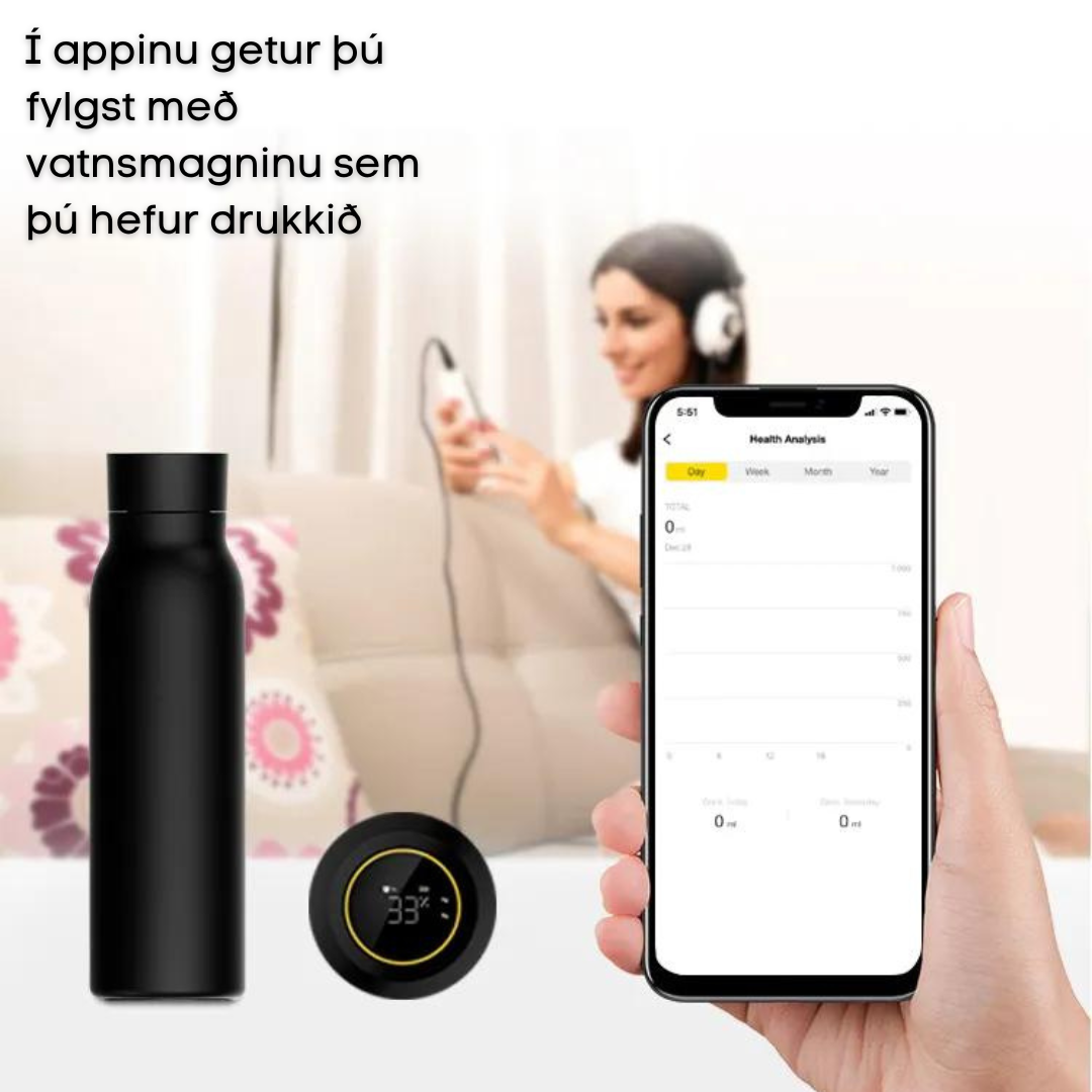Smart Vatnsflaska