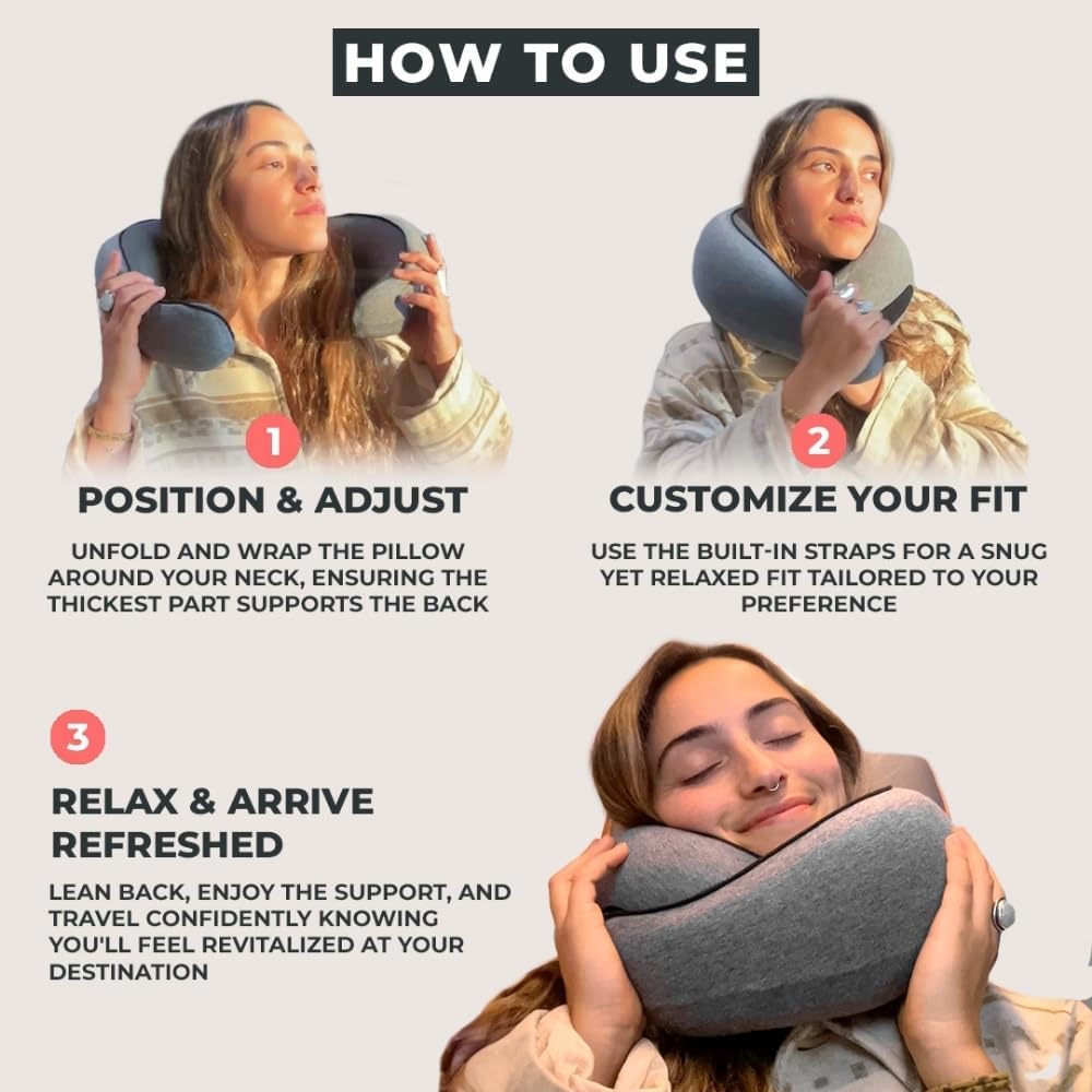 Memory Foam Ferðapúði fyrir Háls