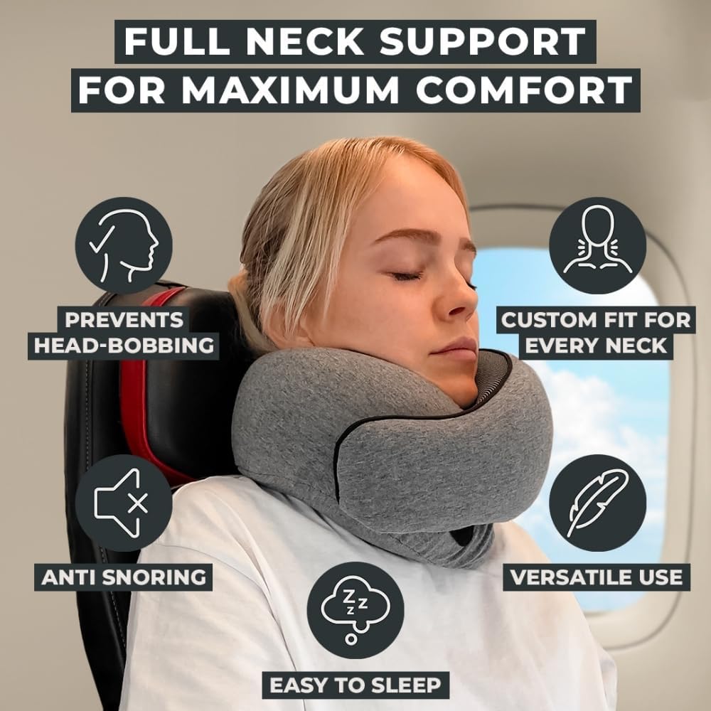 Memory Foam Ferðapúði fyrir Háls