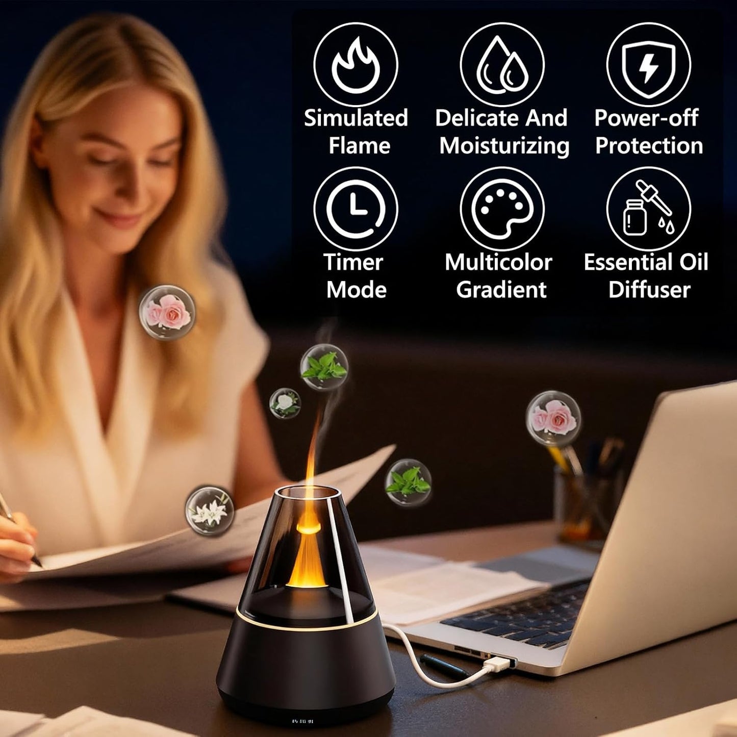 Mini Logandi Ilmolíulampi (Ný Útgáfa)