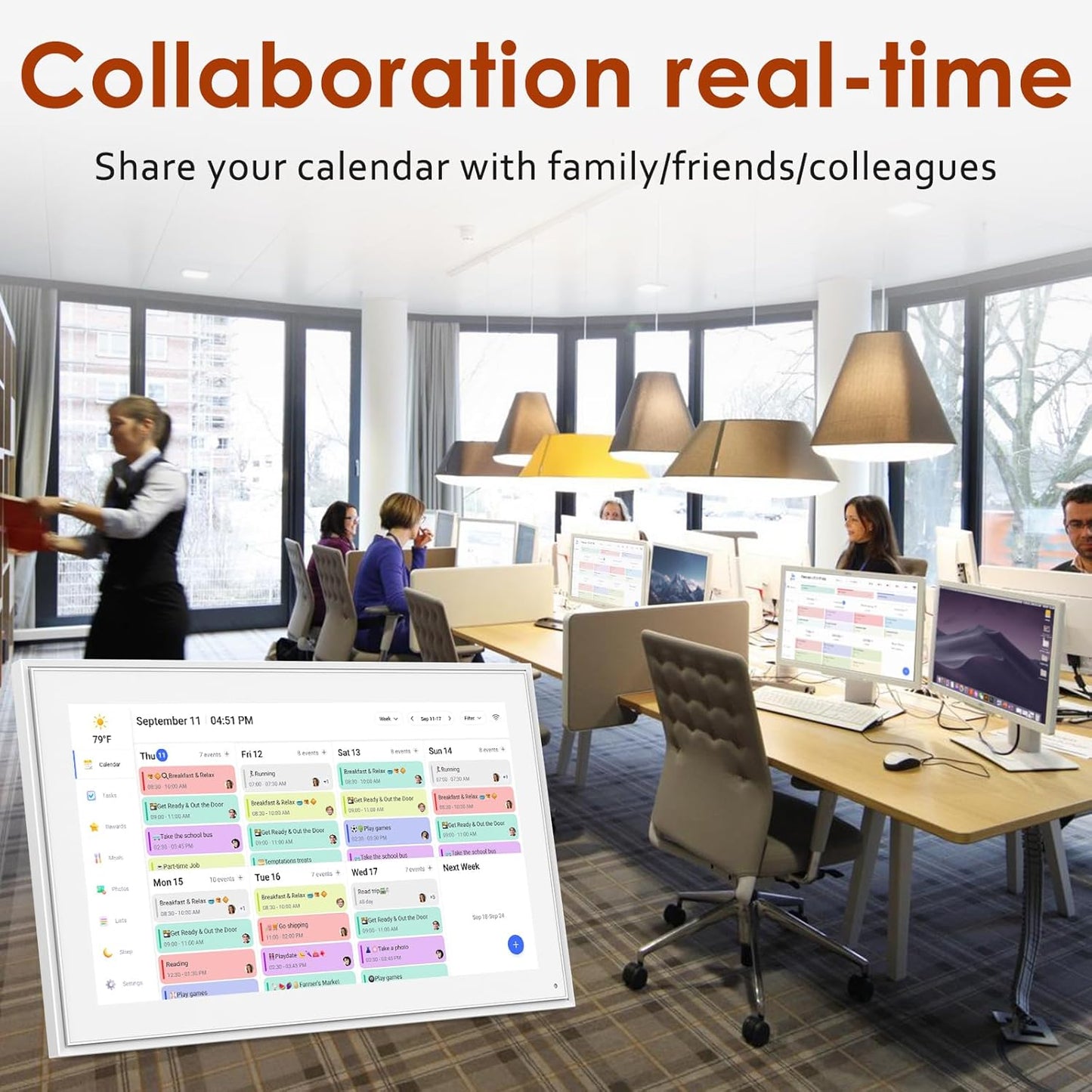 Stafrænt Dagatal 15.6"