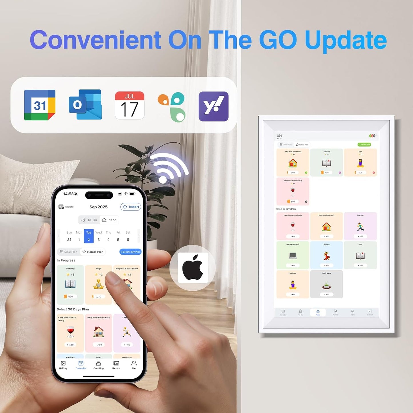 Stafrænt Dagatal 15.6"