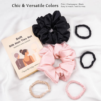 Mulberry Silki Scrunchies