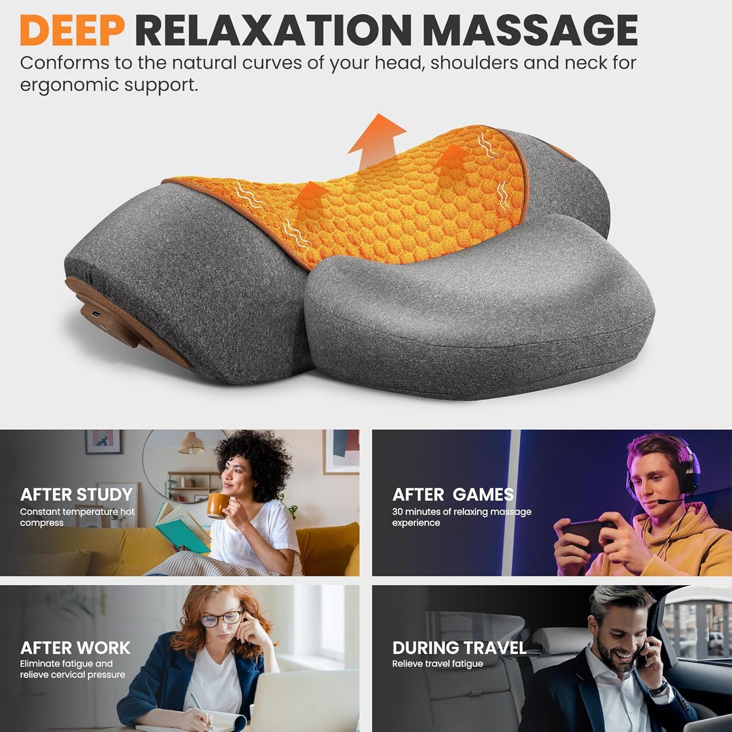 Hálsnuddpúði með Hita (Ný Útgáfa) (Forpöntun)