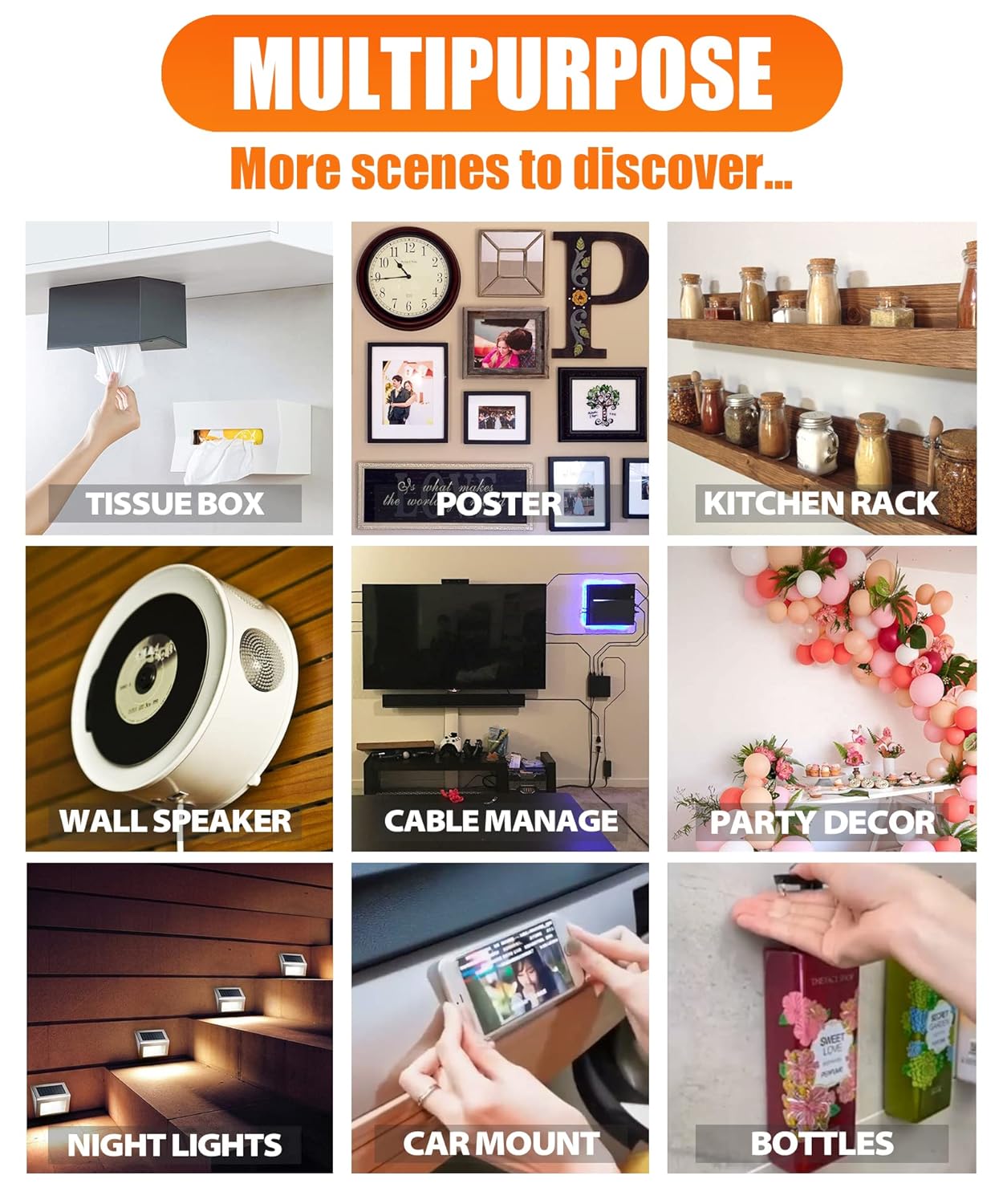 Sterkt Tvíhliða Nano Límband – Gagnsætt