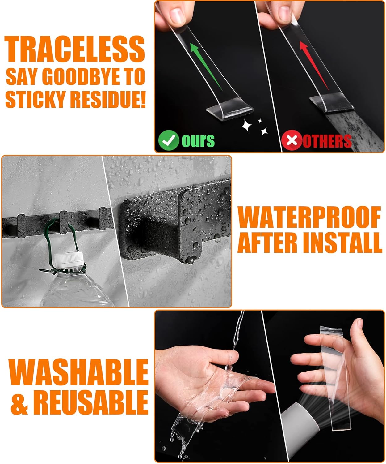 Sterkt Tvíhliða Nano Límband – Gagnsætt