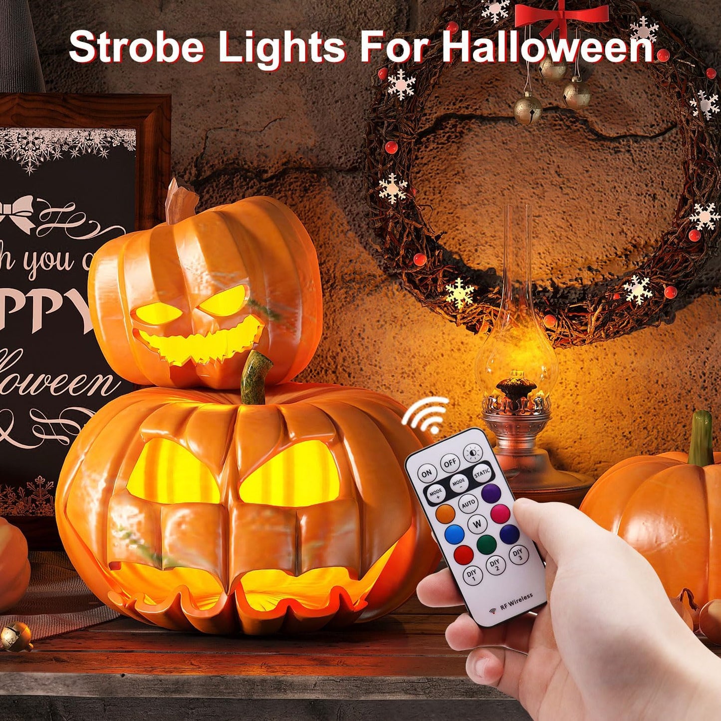 Þráðlaus LED Ljós (6stk saman)