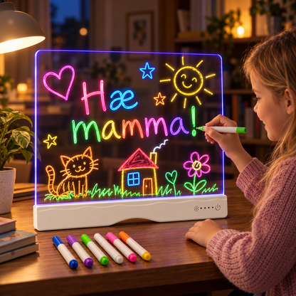 LED-Teiknitafla m/Litum (Forpöntun)
