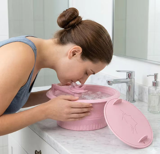 Andlits ísskál með öndunarröri