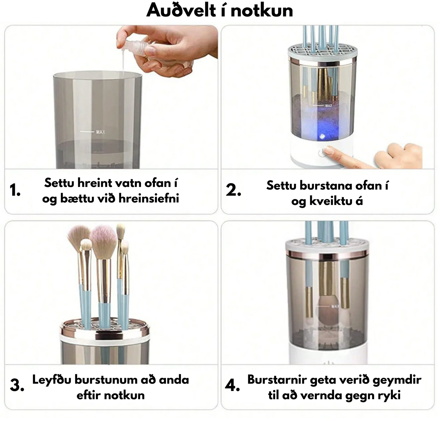 Förðunarburstahreinsir
