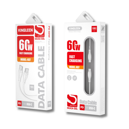 USB-C í USB-C Hraðhleðslusnúra (60W)