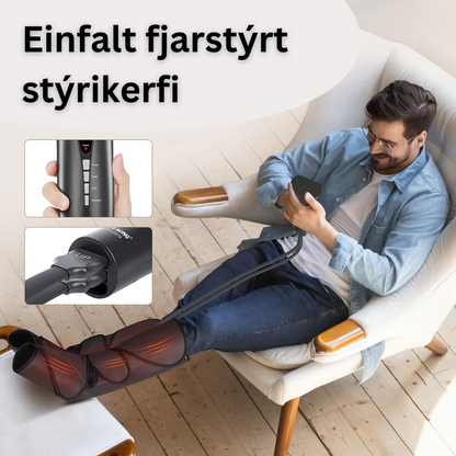 Þrýstinuddtæki fyrir Fætur m/ hita