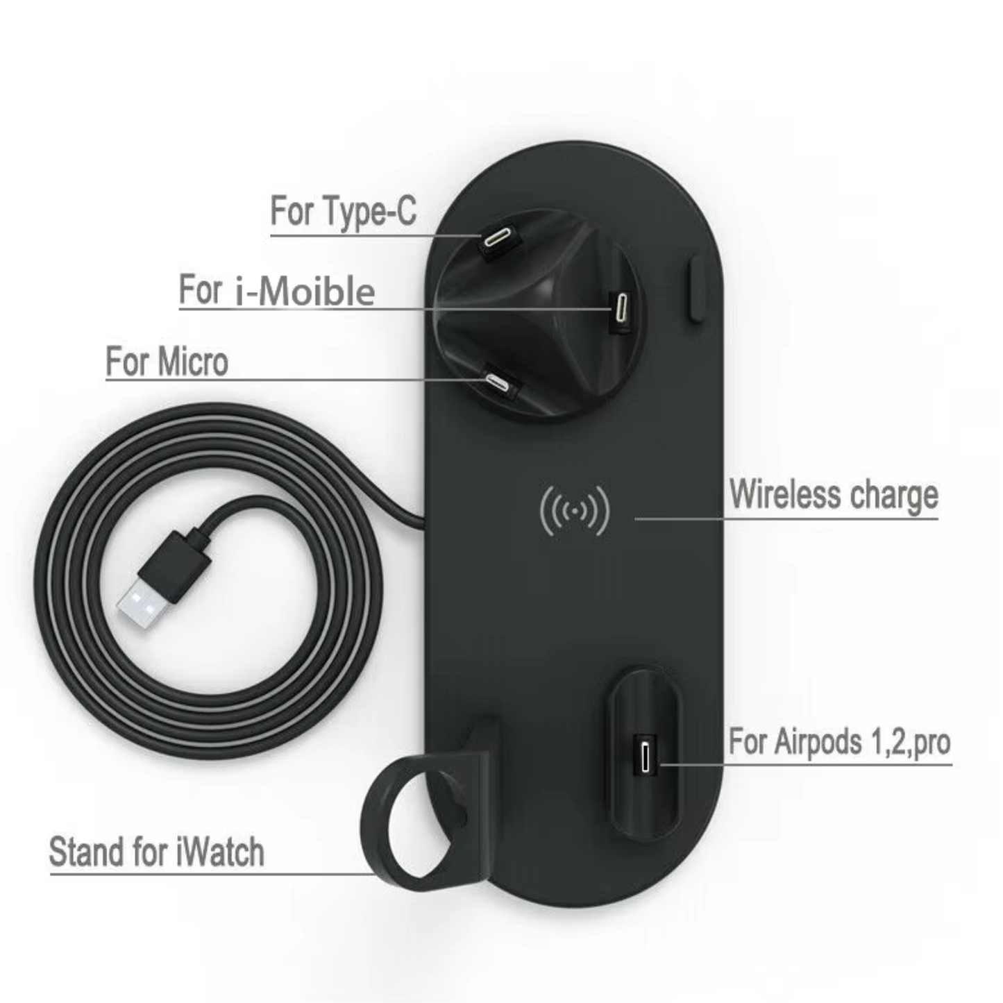 3 in 1 Hleðslustöð (Ný Útgáfa) (Forpöntun)