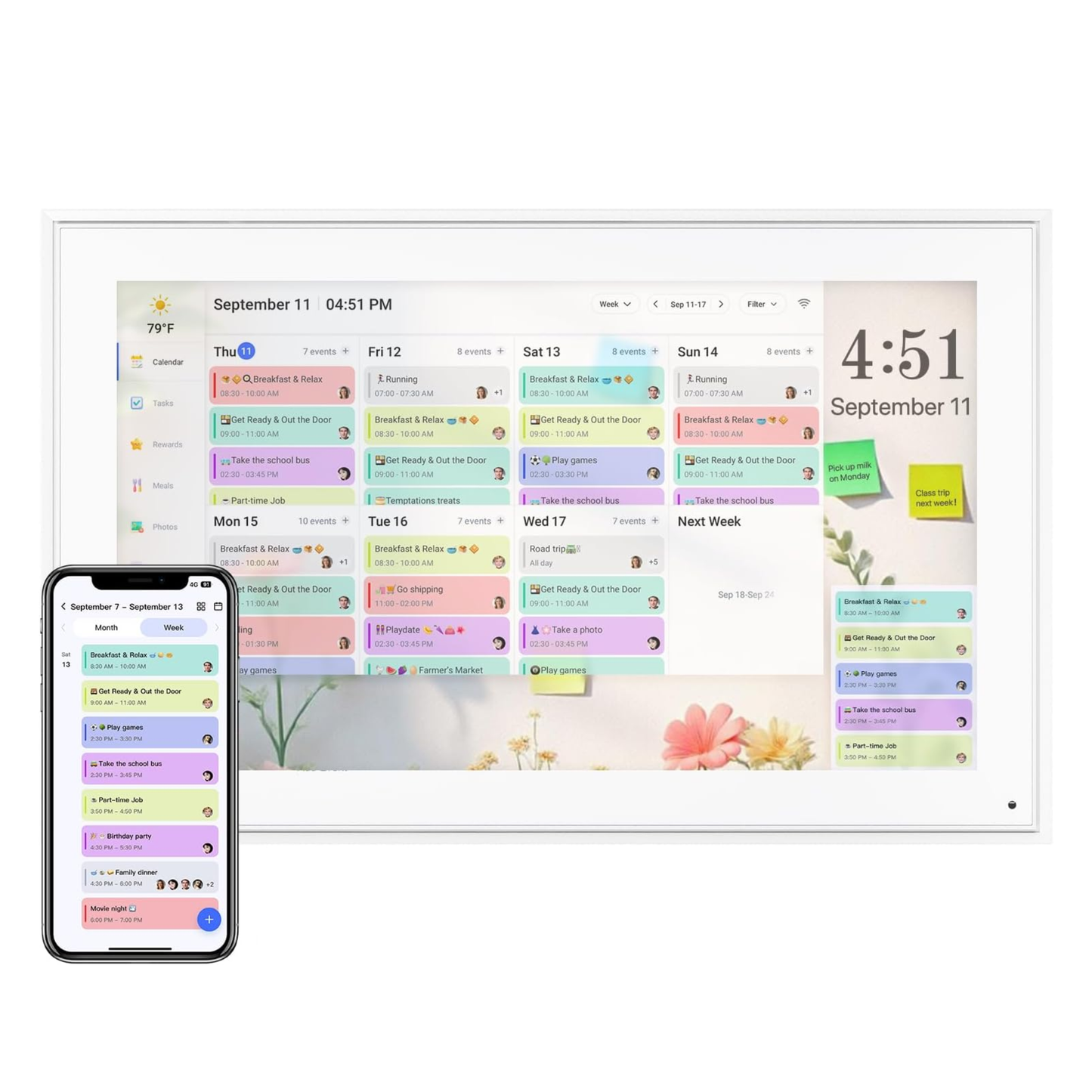 Stafrænt Dagatal 15.6"
