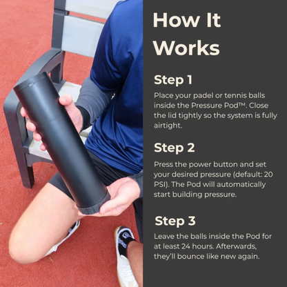 Þrýstihylki f/ Padel & Tennis Bolta