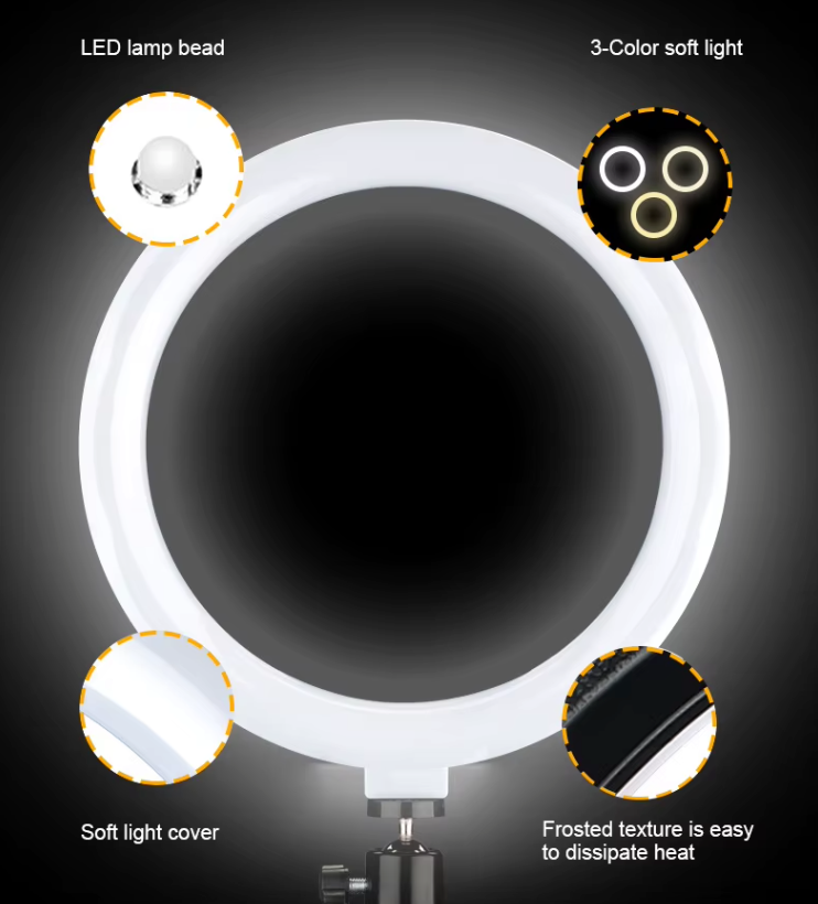 LED Hringljós m/standi