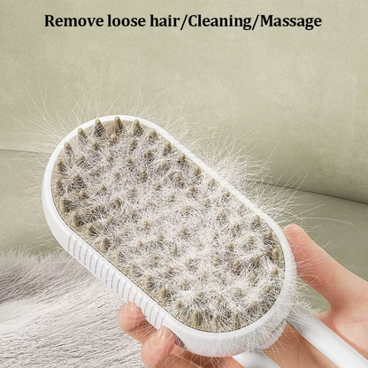 Gufu- og nudd­bursti fyrir Ketti og Hunda (3 in 1)