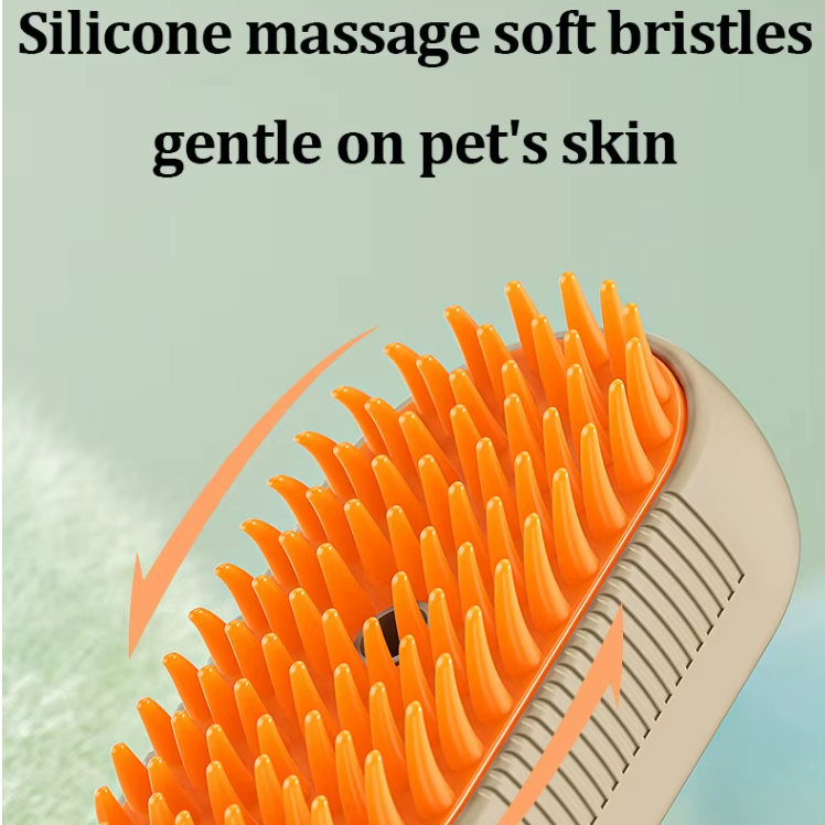 Gufu- og nudd­bursti fyrir Ketti og Hunda (3 in 1)