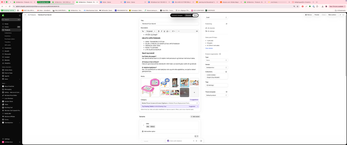 Teikniborð Fyrir Barnið