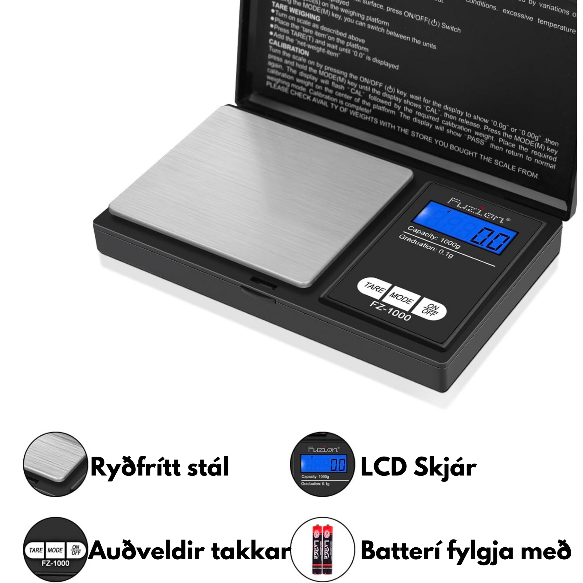 Nákvæm Eldhúsvigt (200g)