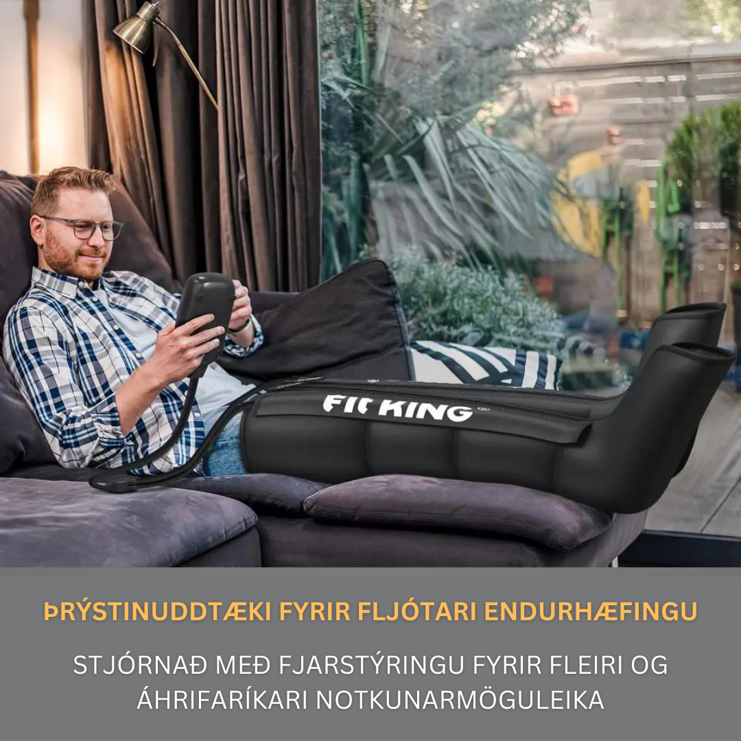 Þrýstinuddtæki frá Fit King (Air Compression Therapy) (Forpöntun)
